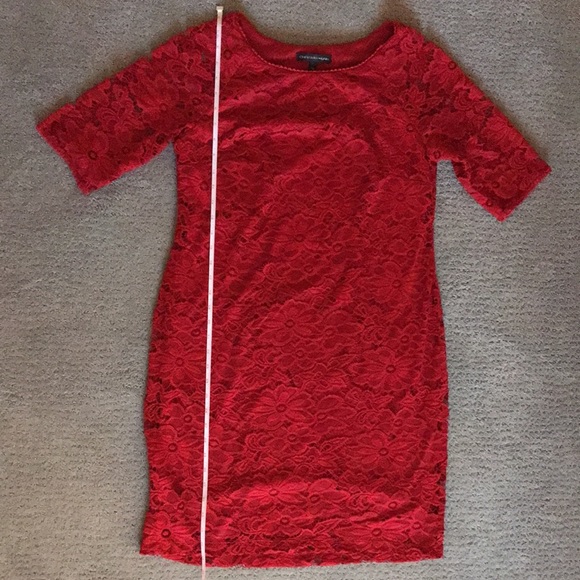 Chris McLaughlin, Red lace dress, size 14 - Picture 6 of 6